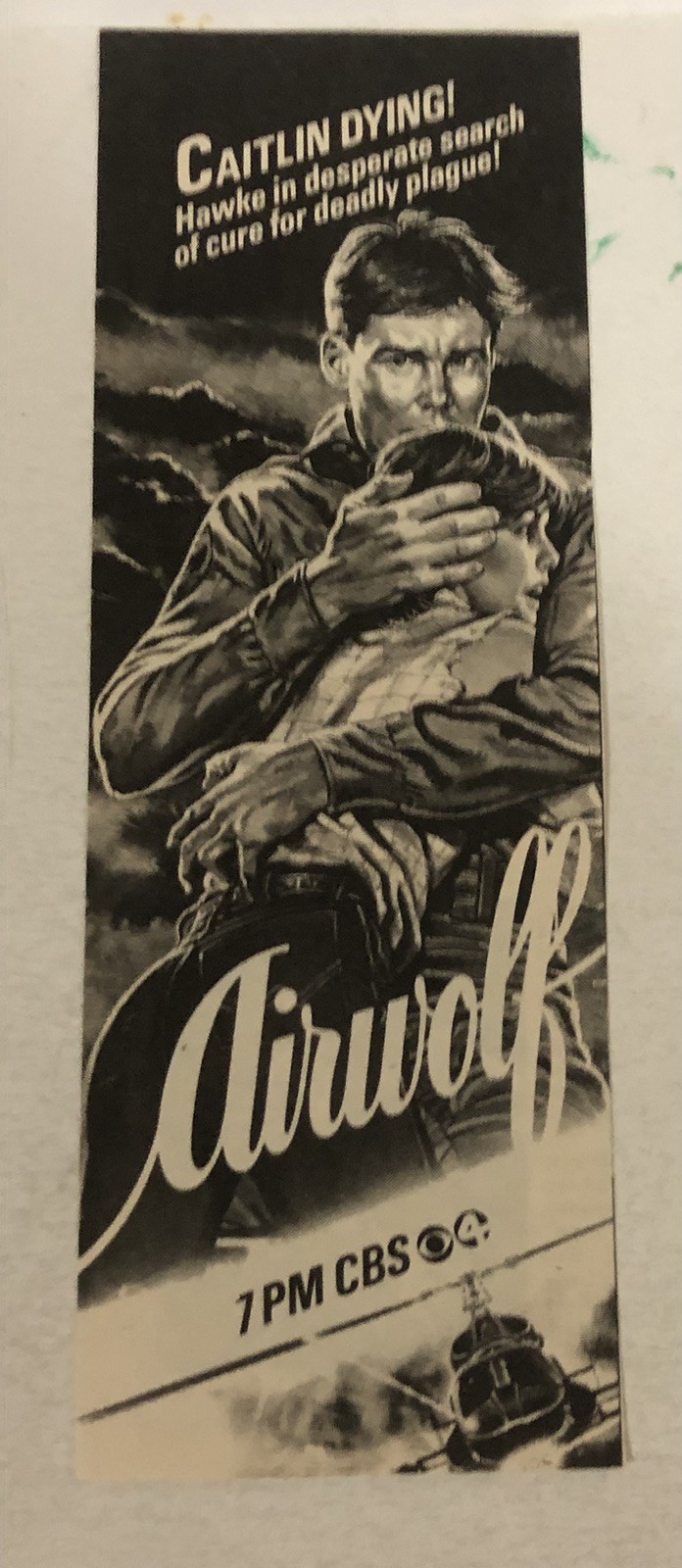 Airwolf Tv Series Print Ad Advertisement Jan Michael Vincent Ernest Borgnin Tpa6