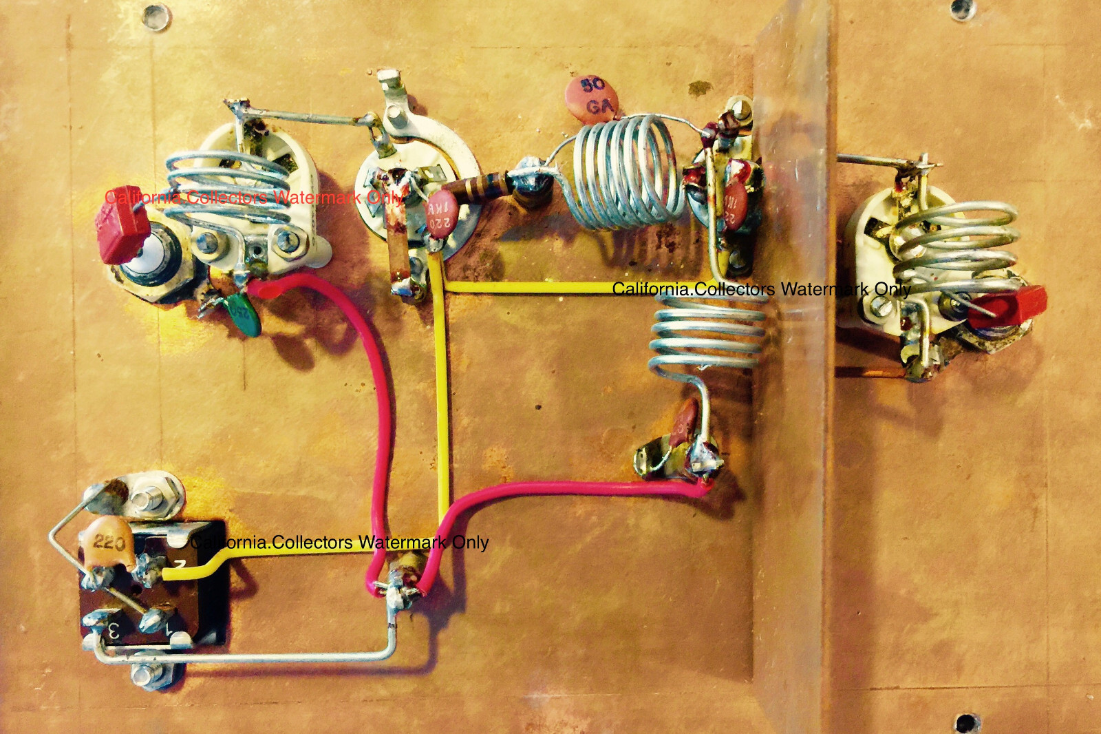 Unintentional Art - Gold Board - Vintage Electronic Circuit Board Photo AVM-1
