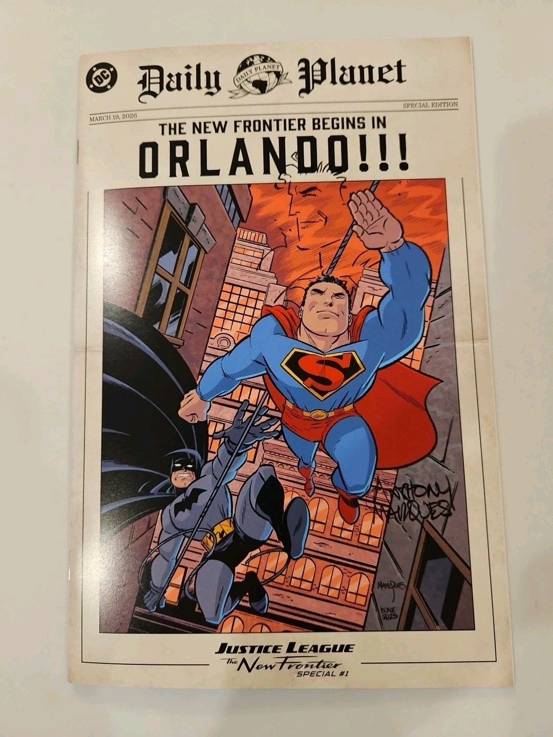 Justice League The New Frontier Special #1 Anthony Marques Signed & Remarked Justice League The New Frontier Special #1 Anthony Marques Signed & Remarked