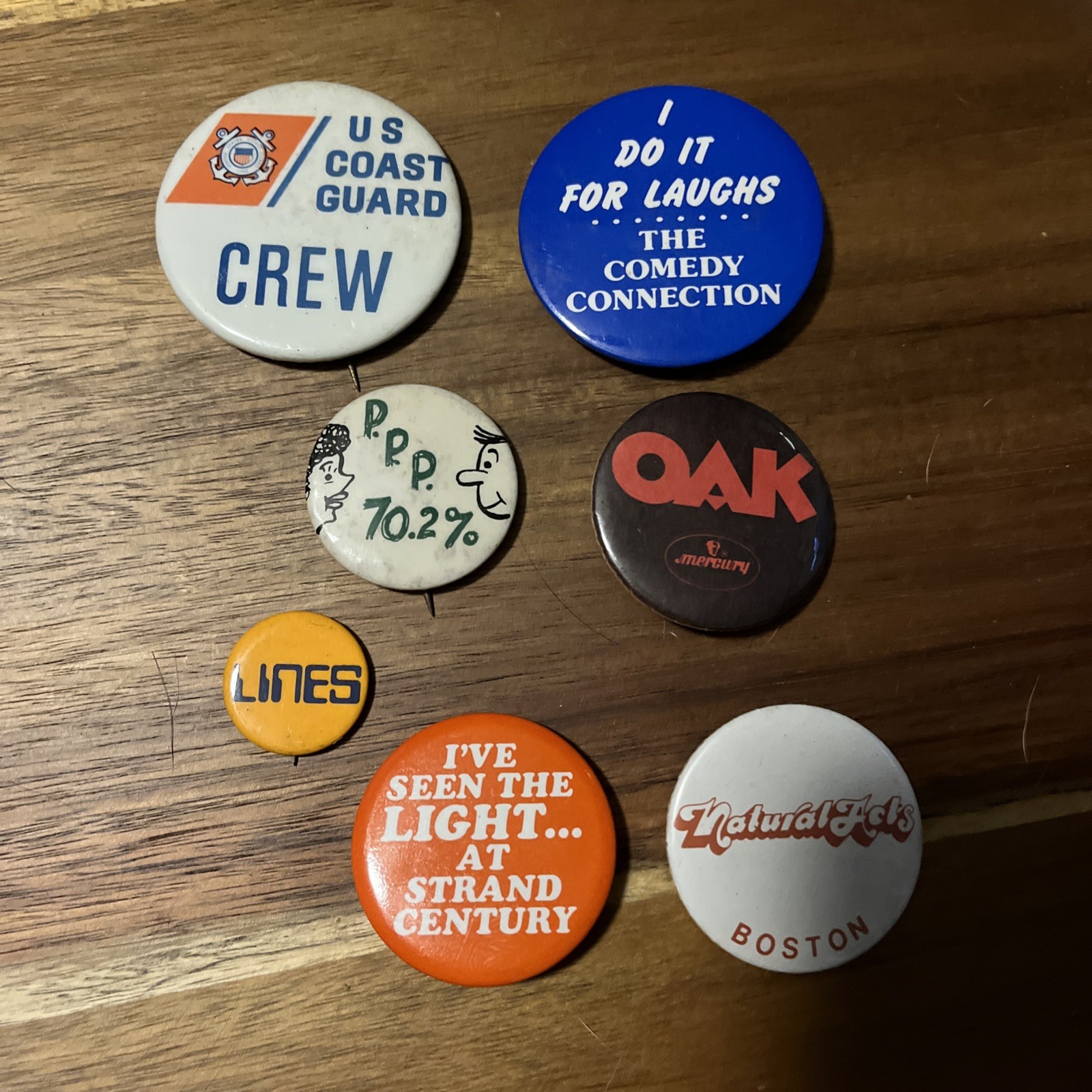 1970s-1980s Boston MA Pinback Button Lot - Comedy Connection MBTA Coast Guard 1970s-1980s Boston MA Pinback Button Lot - Comedy Connection MBTA Coast Guard