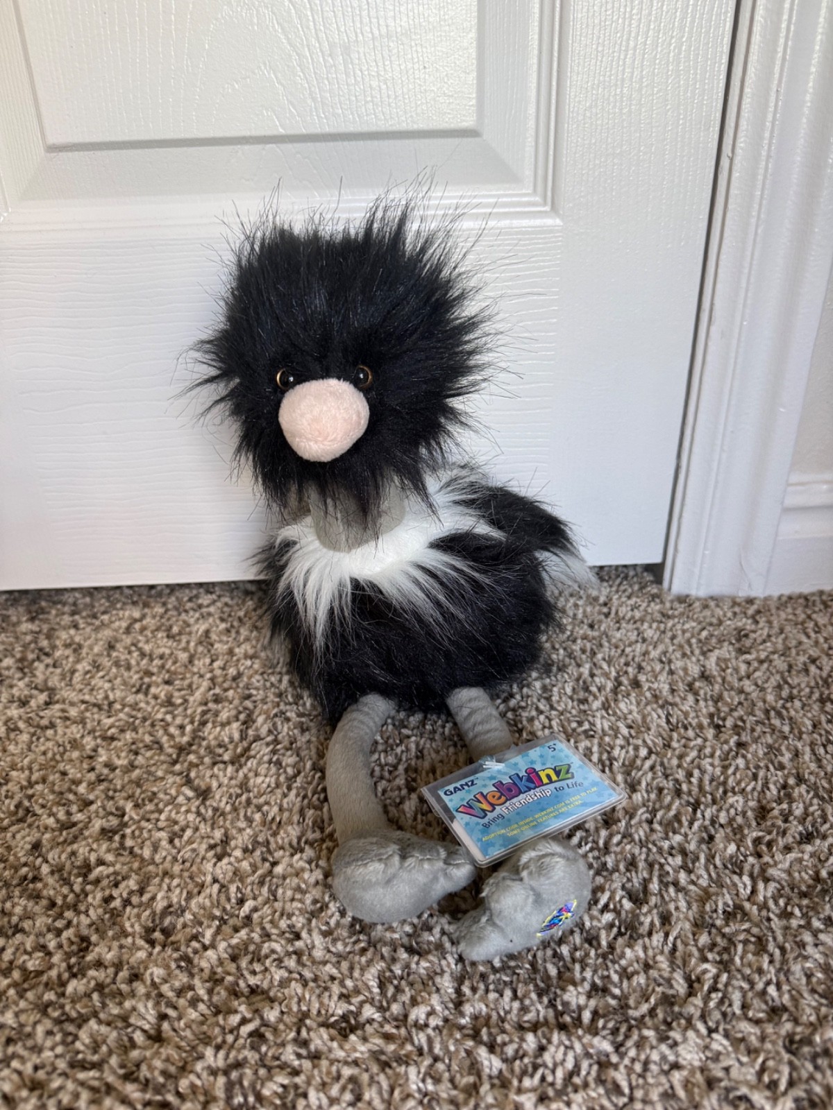 Rare GANZ Webkinz Black Ostrich new with code