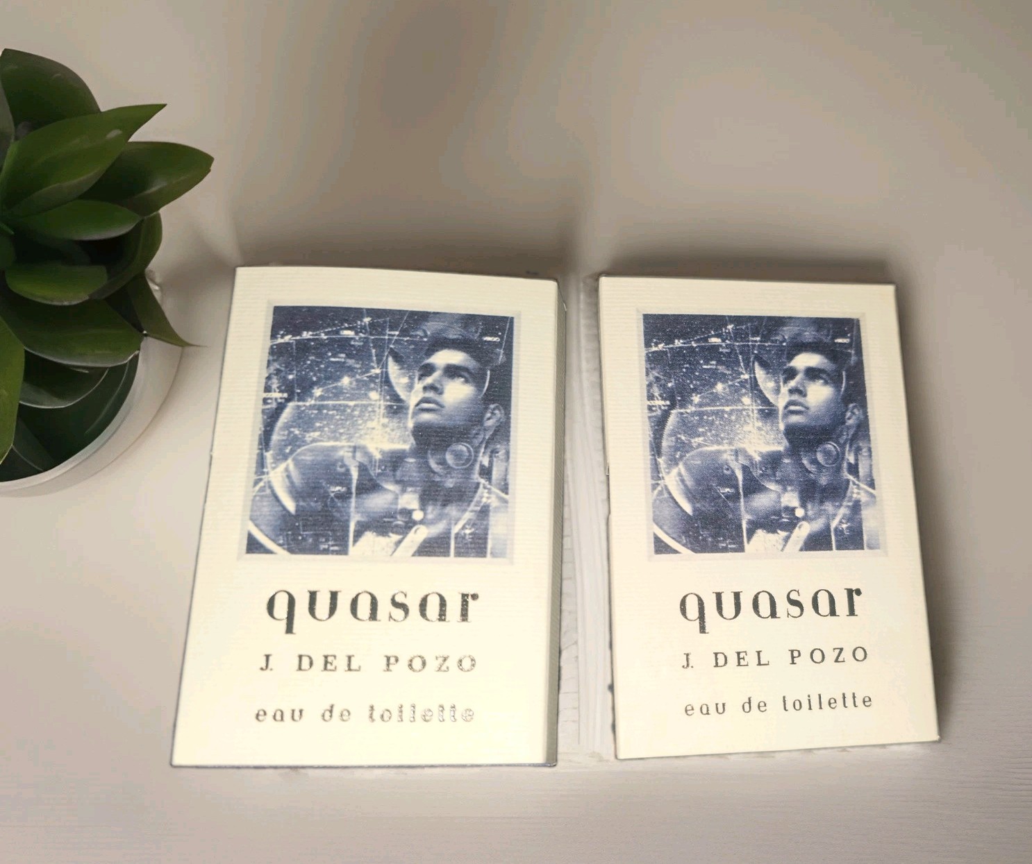 💙 Two 2X QUASAR Jesus Del Pozo  Sample Card 2ml 0.06 FL.OZ Vial Each