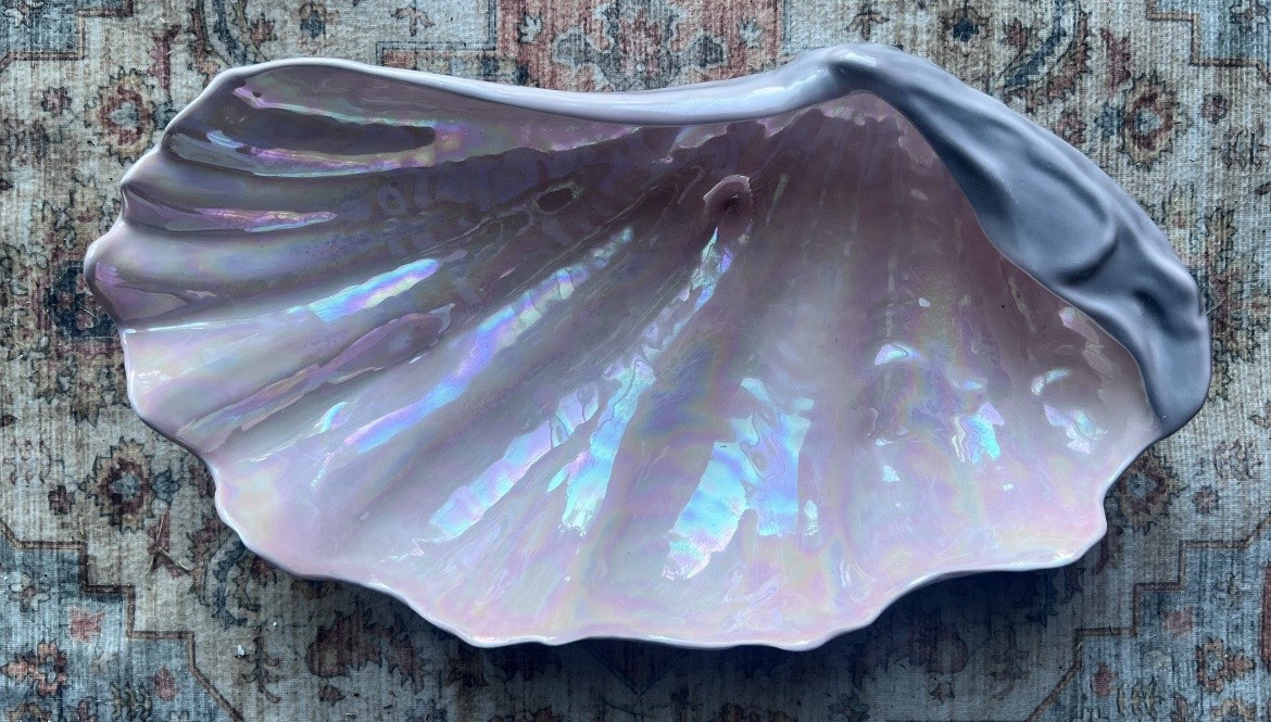 FLORENCE CERAMICS MERRYMAID MERMAID - LARGE SHELL BOWL DISH