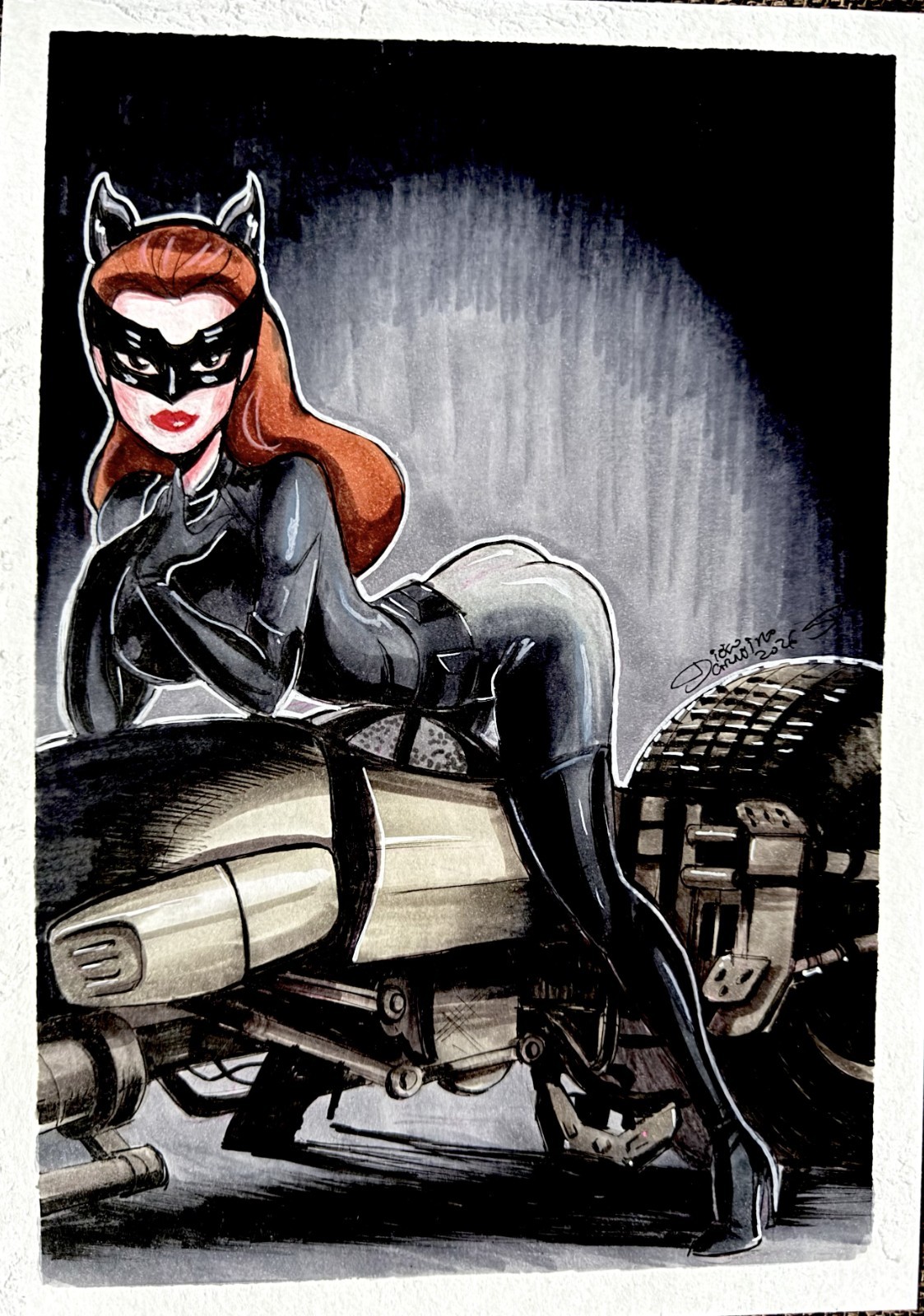 Catwoman Original Art By Diego Carneiro