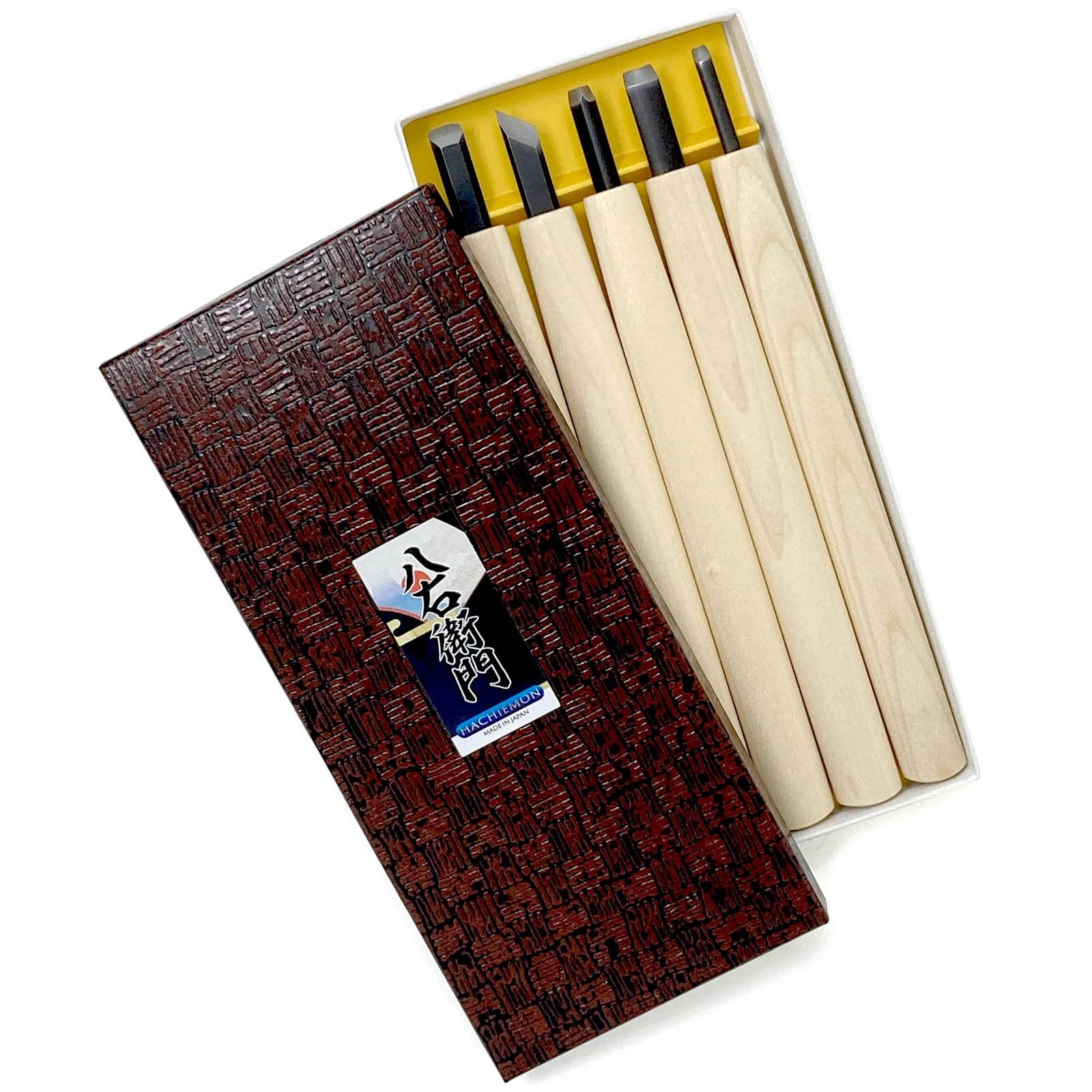 HACHIEMON Japanese Wood Carving Tools 5PCS Set for Wood Working - Sharpness a... HACHIEMON Japanese Wood Carving Tools 5PCS Set for Wood Working - Sharpness a...