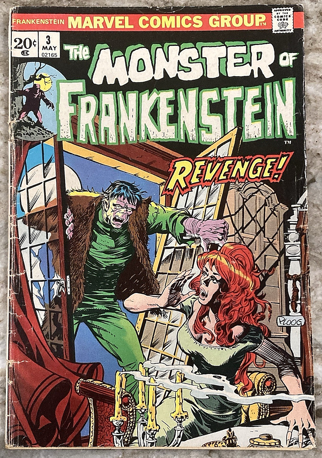 The Monster of Frankenstein 1973 May No. 3 Marvel Comic Book Gary Friedrich C533