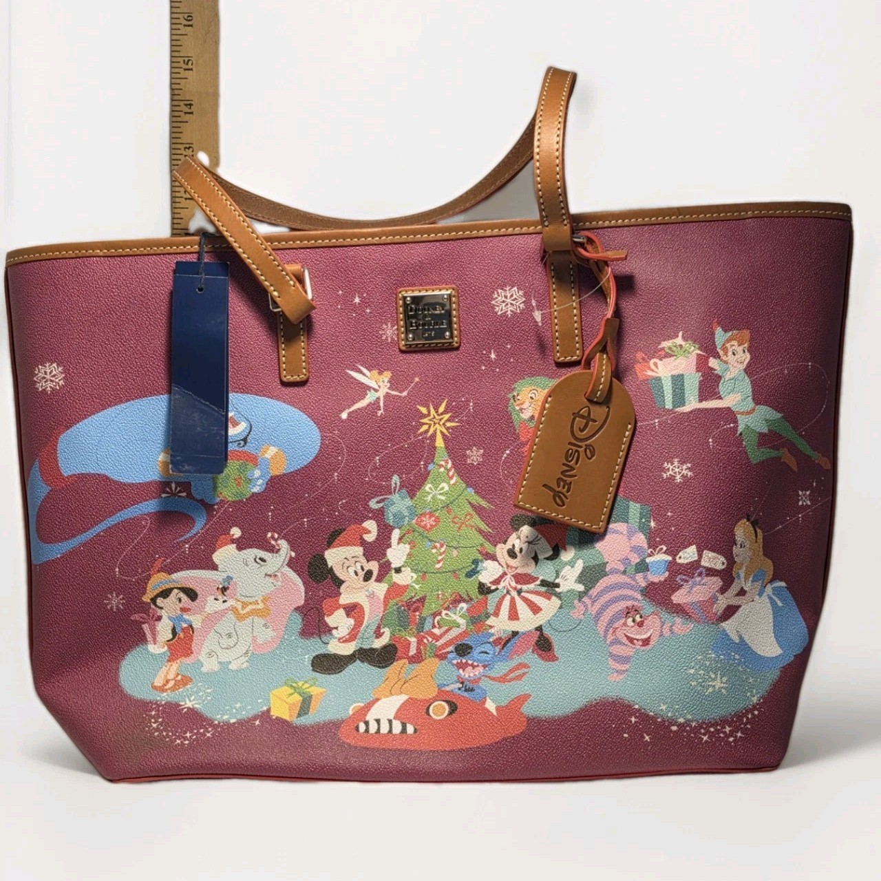 NWT 2023 Disney Classics Dooney & Bourke Christmas Holidays Tote Bag