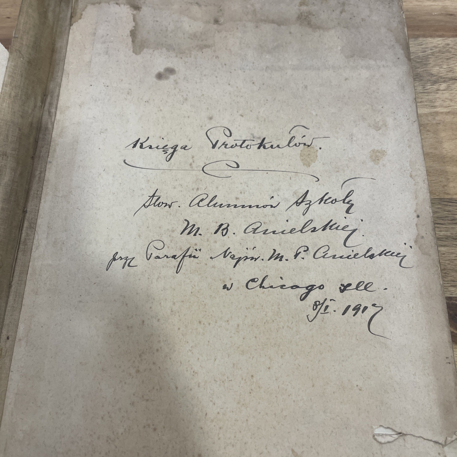 1917–1929 St. Mary of the Angels Chicago Polish Church Alumni Record Book Names