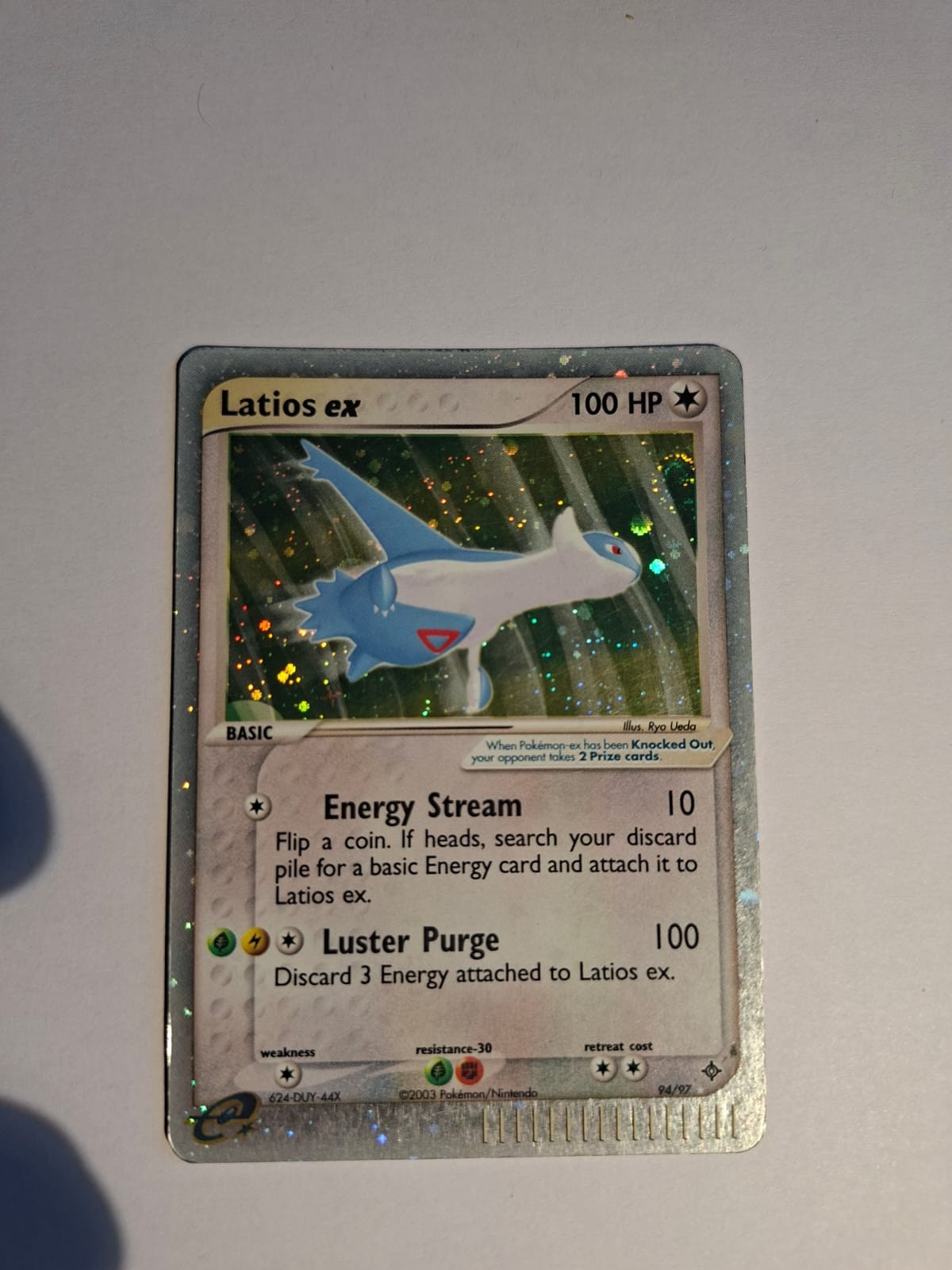 Pokemon Latios Ex 94/97 Ex Drago Ultra Rare Holo Card Vintage Nintendo 2004