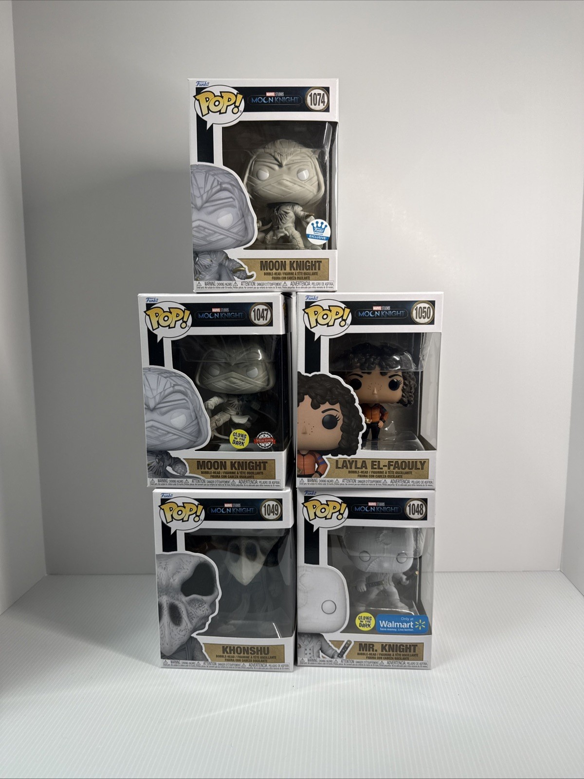 Funko Pop Marvel Studios Moon Knight 5-Pack Vinyl Boxed Unopened Funko Pop Marvel Studios Moon Knight 5-Pack Vinyl Boxed Unopened