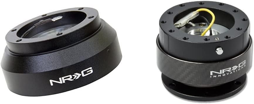 NRG Innovations Steering Wheel Quick Release Kit and Hub Adapter Bundle