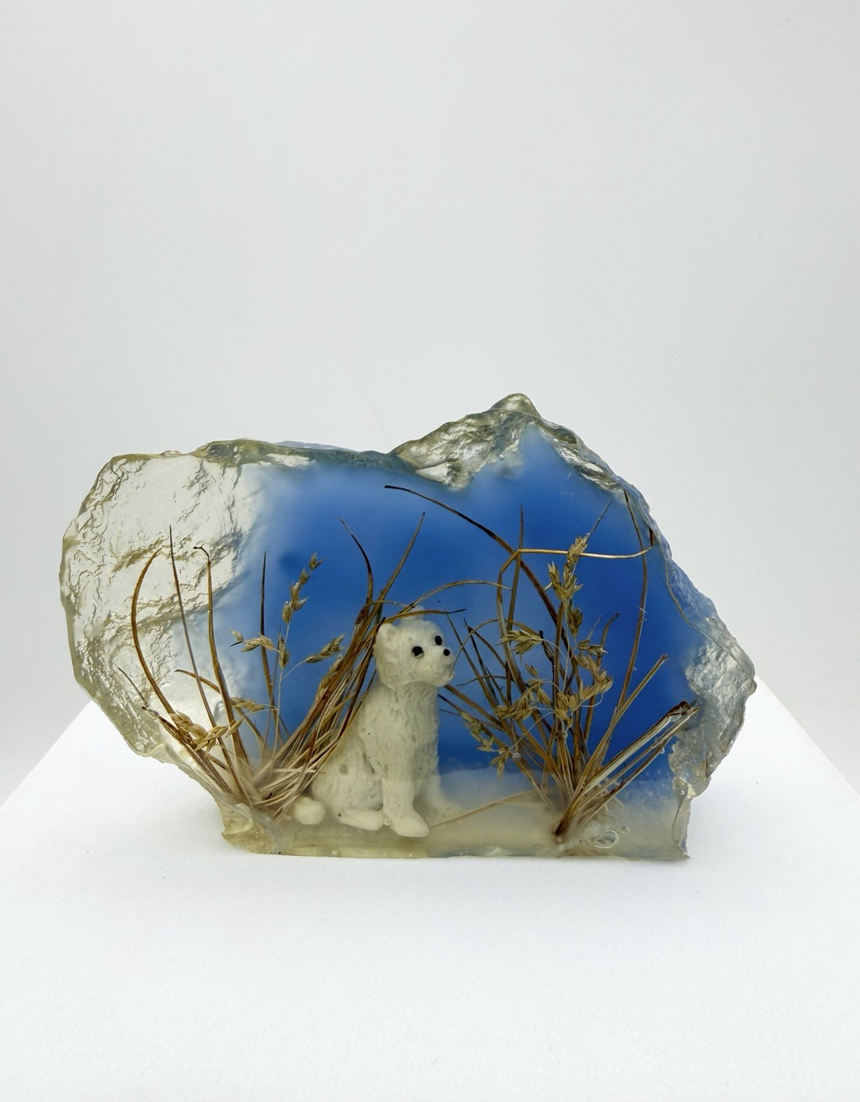 Vintage Resin Dog Paperweight