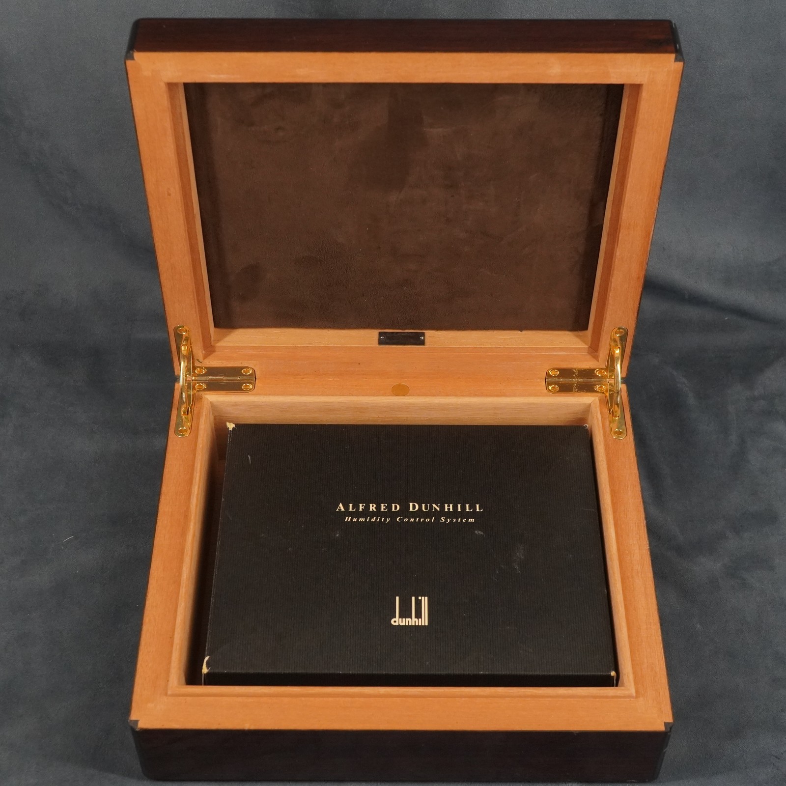 Vintage Alfred Dunhill Cedar Lined Wood Humidor G.Lorenzi Milano