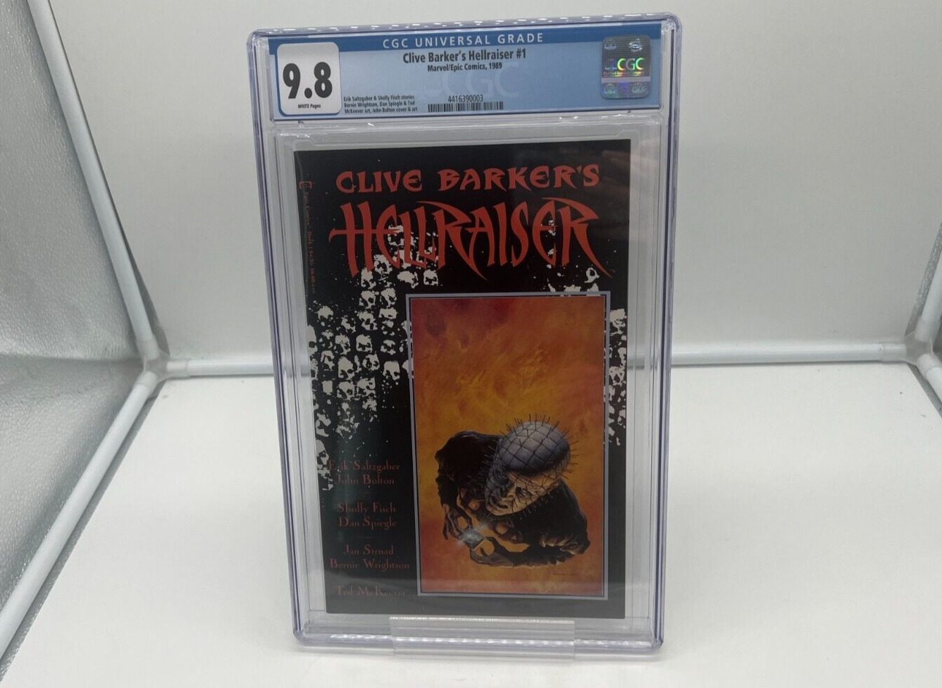 Clive Barker's Hellraiser #1 CGC 9.8 1st Cover App Pinhead Marvel Epic 1988