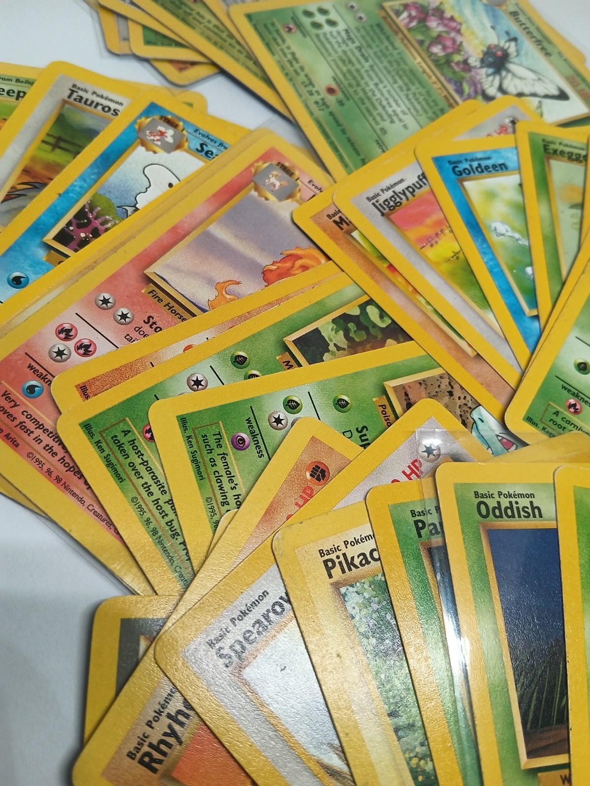 Vintage 1999 Authentic Pokemon Jungle Set Complete Set Common / Uncommon Cards