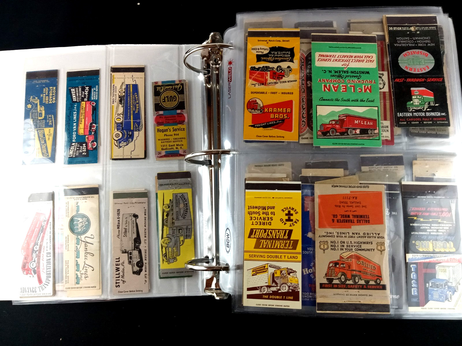 LOT OF 1,000+ VTG  MATCHBOOK COVERS COLLECTION VERY NICE CONDITION IN BINDER
