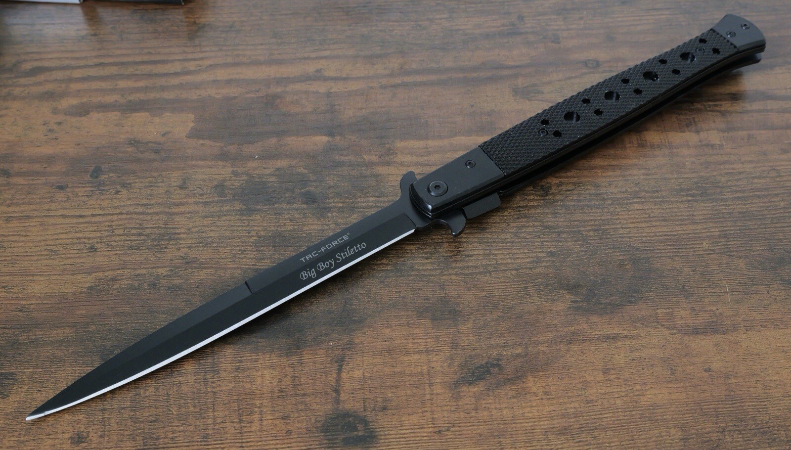 Pocket Knife Long XL 13” Vintage Italian Design Black G10 Handle Assisted Pocket Knife Long XL 13” Vintage Italian Design Black G10 Handle Assisted