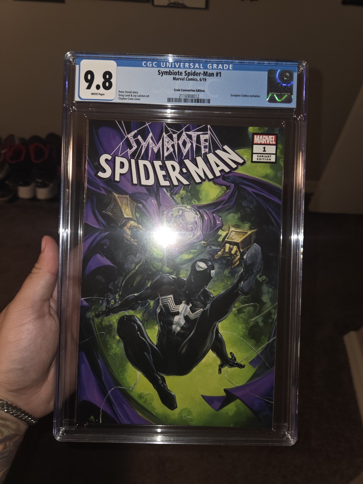 Symbiote Spider-Man (2019) #1 Clayton Crain Convention Edition CGC 9.8 NM/MT