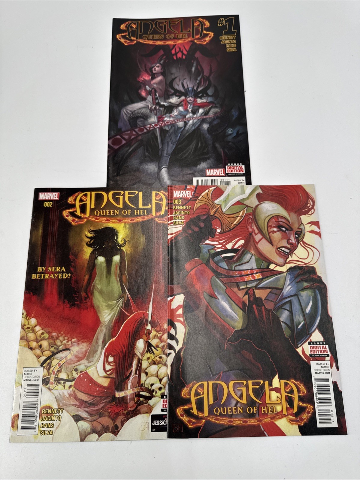 Angela Queen Of Hel #1 2 & 3 Lot of 3 Marvel Comics Ships Fast