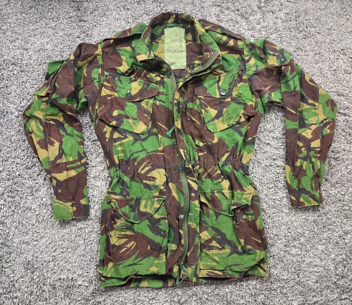 Genuine Vintage British Army 1968 Pattern DPM Combat Smock Size Large 