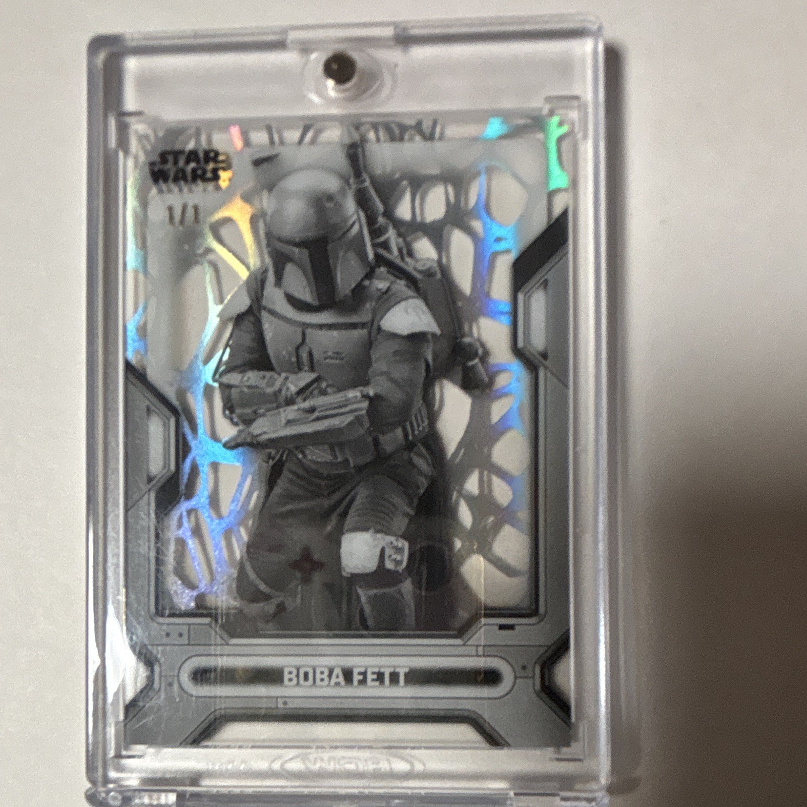 Topps 2015 Star Wars High Tek Boba Fett #22 Serial Numbered Print Run 1
