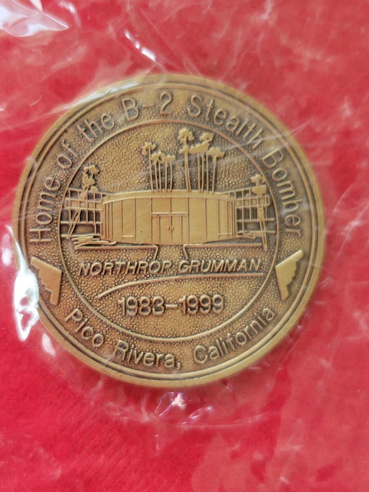 Rare Serialized USAF B-2 Spirit Stealth Bomber Challenge Coin Pico Rivera CA Rare Serialized USAF B-2 Spirit Stealth Bomber Challenge Coin Pico Rivera CA