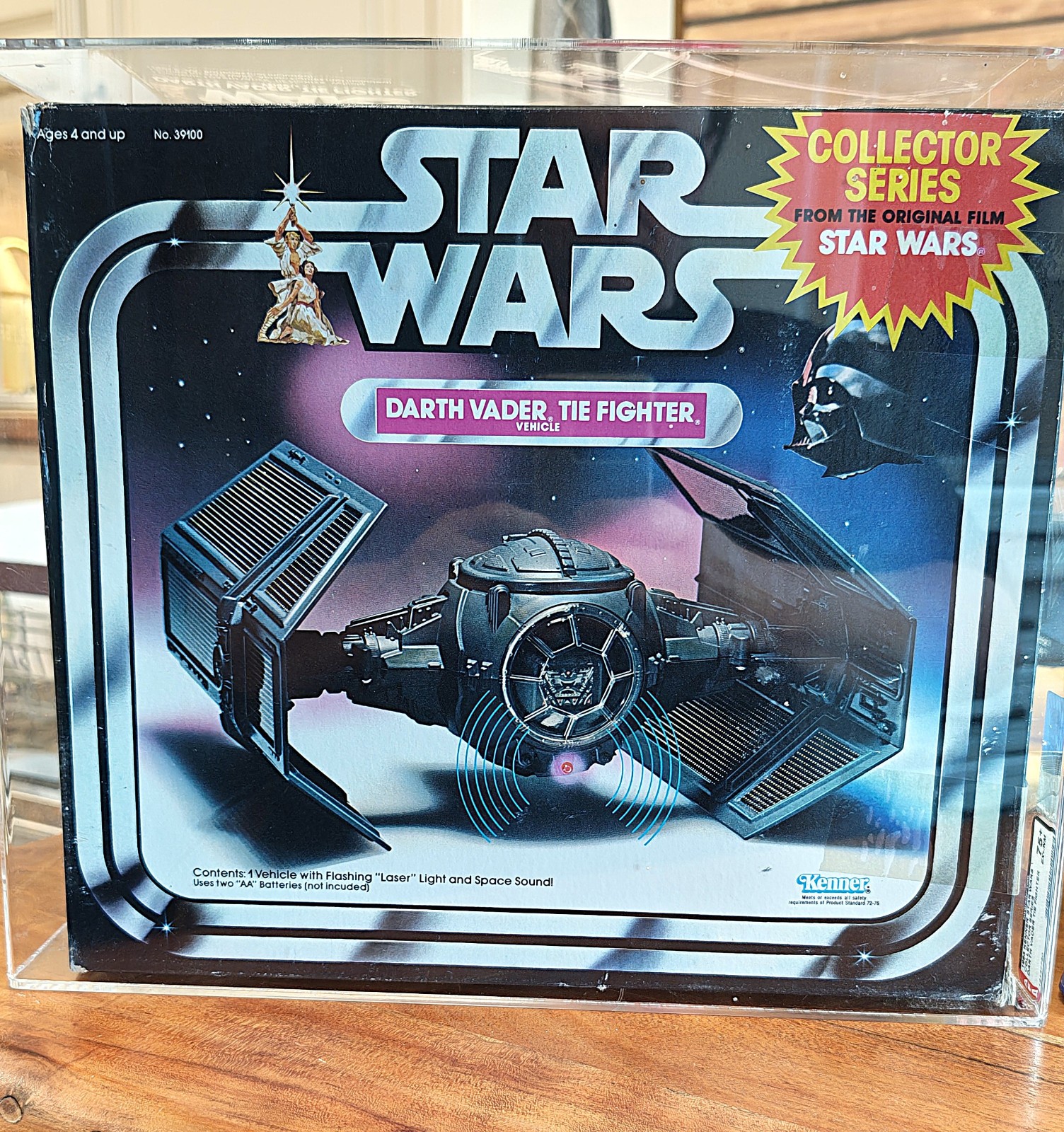 Vintage Kenner Star Wars Darth Vader Tie Fighter AFA 75+