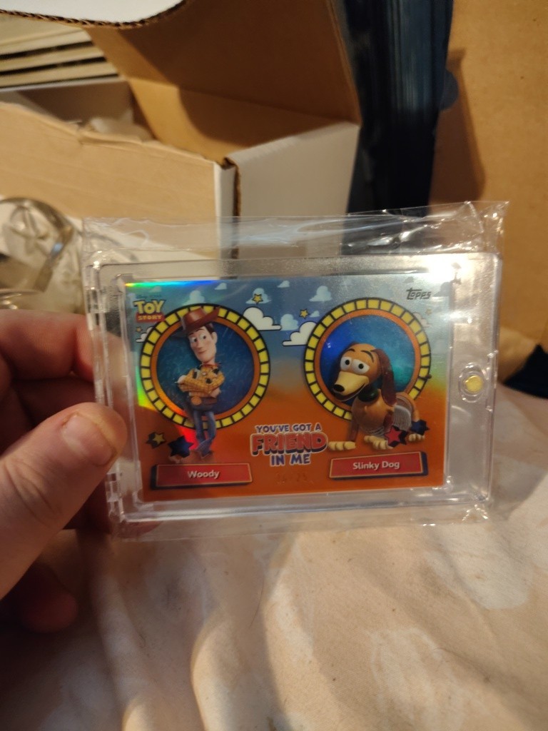 2025 Topps 30 Years Toy Story You've Got Friend In Me Woody Slinky Dog Orange/25 2025 Topps 30 Years Toy Story You've Got Friend In Me Woody Slinky Dog Orange/25