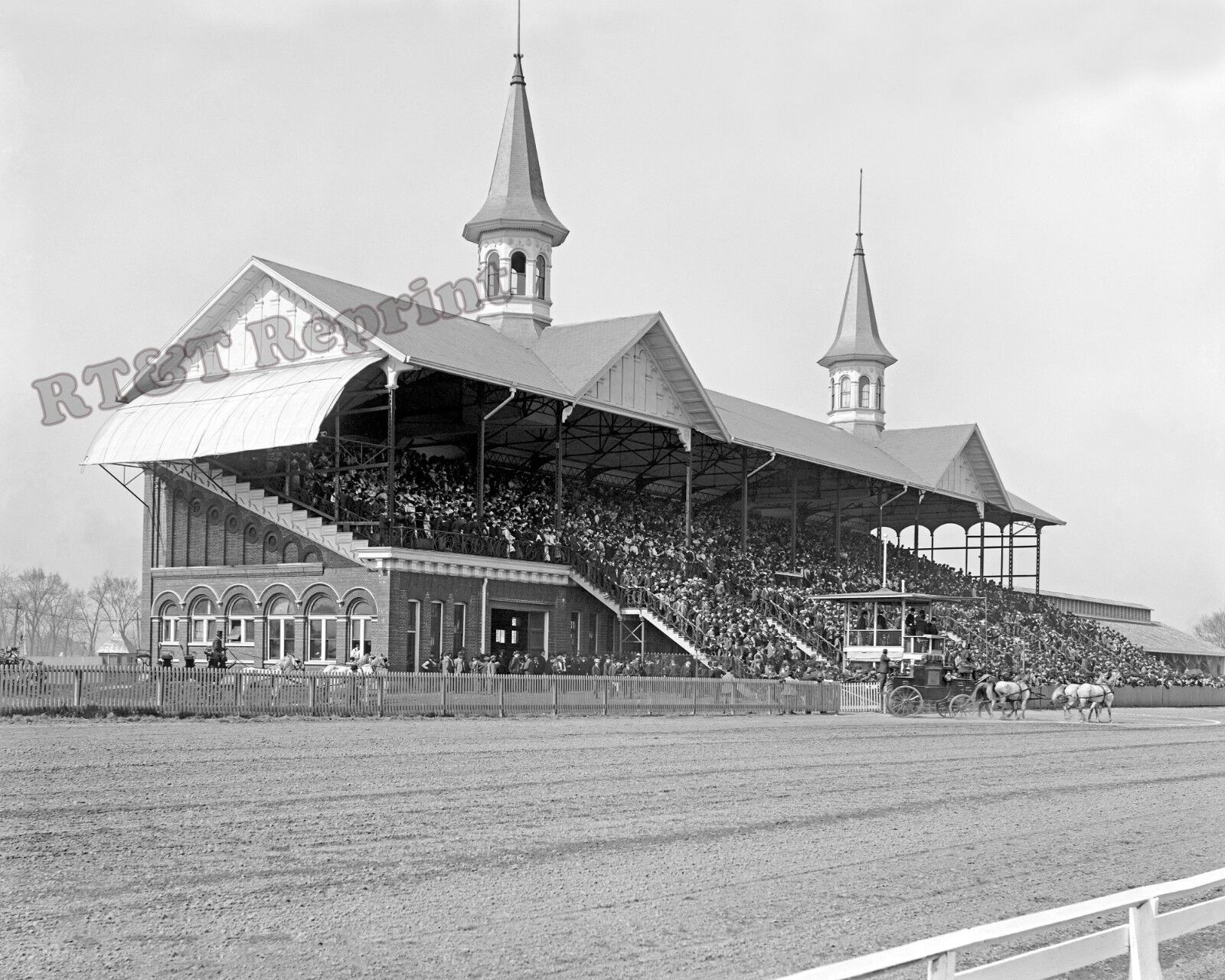 1901 Churchill Downs Kentucky Derby Vintage Grandstand  Photo