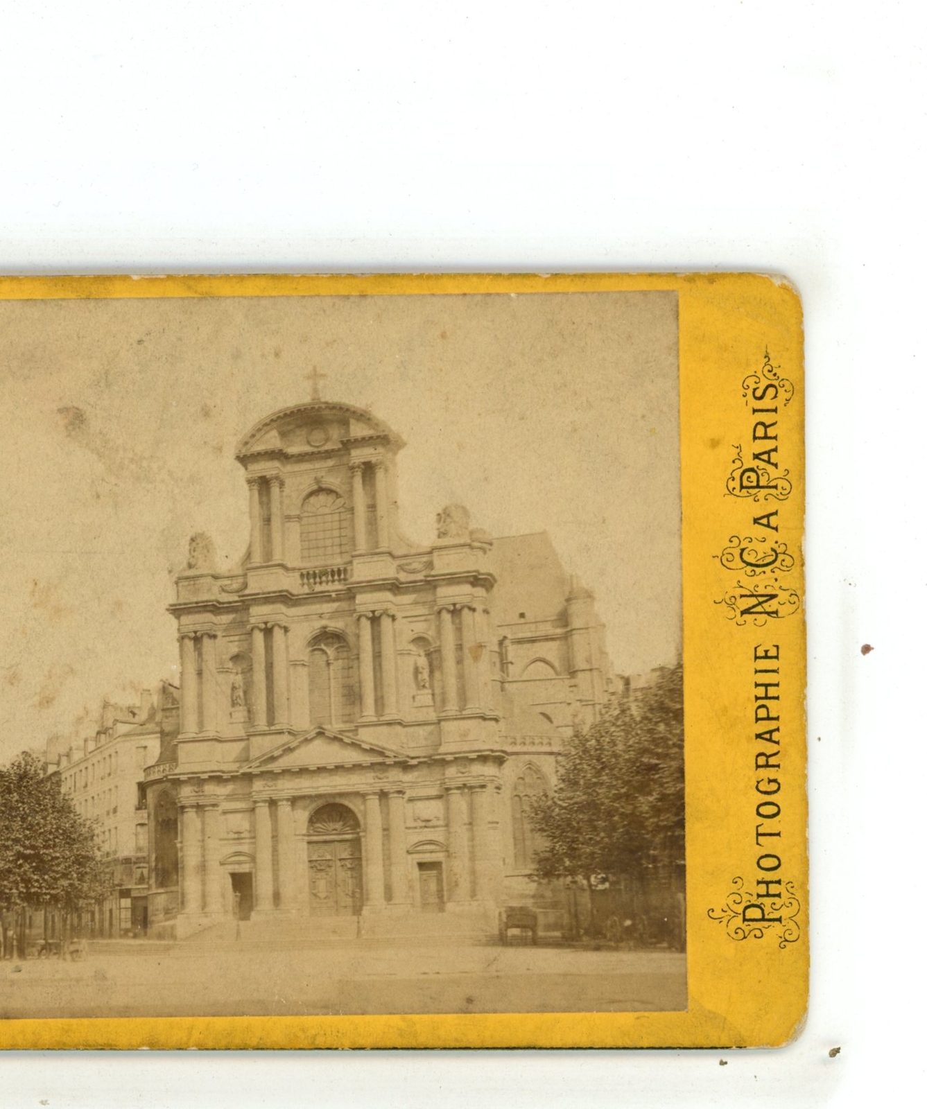 Saint Gervais Saint Protais Paris France Stereoview