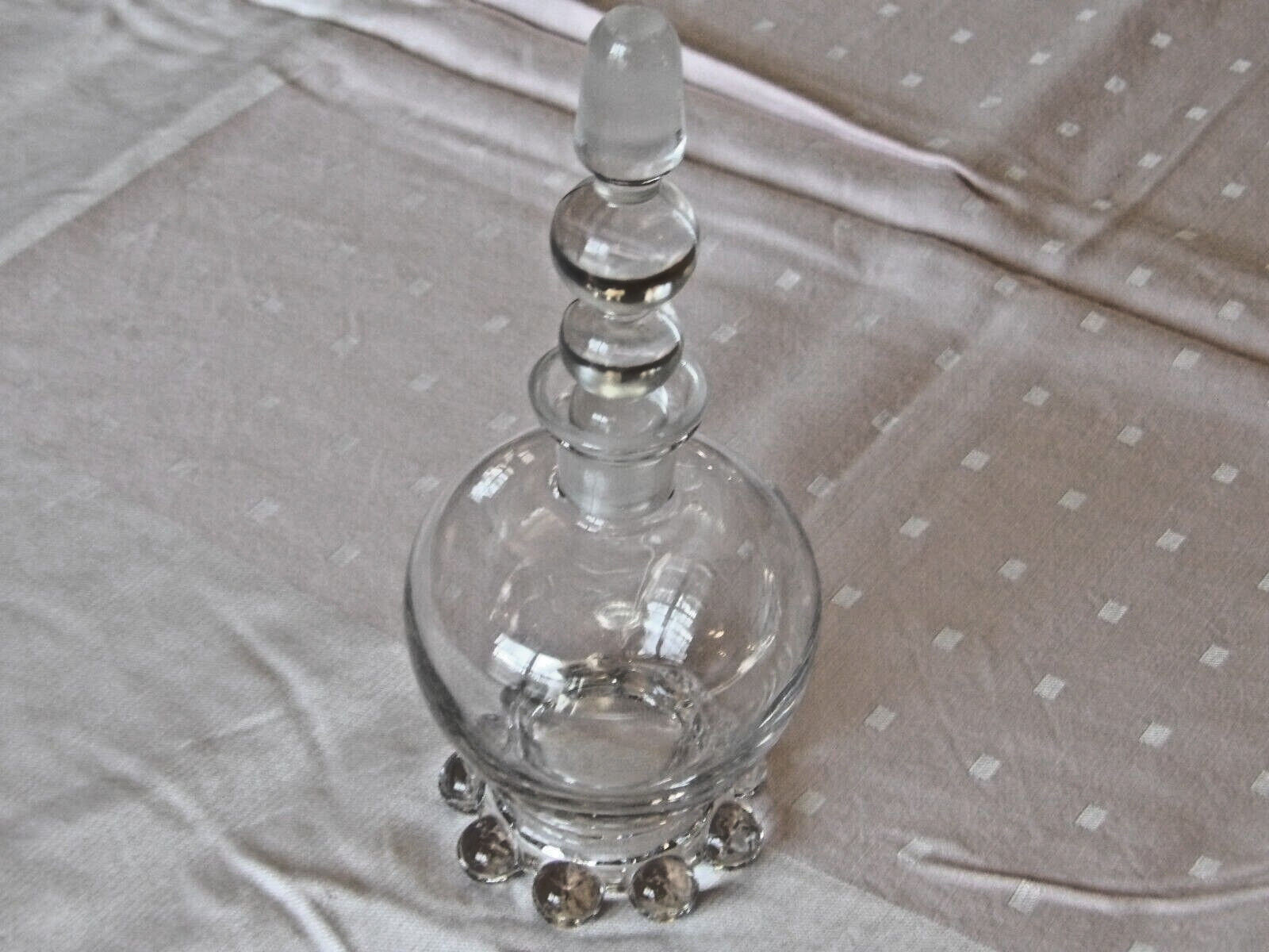 Vintage Imperial Candlewick Cologne Bottle Beaded Vintage Imperial Candlewick Cologne Bottle Beaded