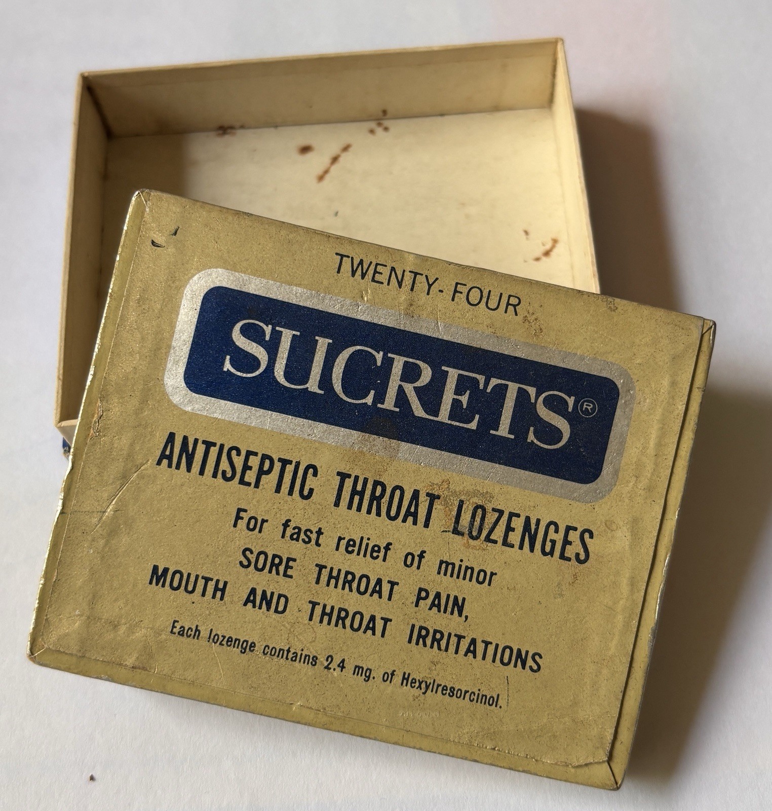 RARE vintage Secrets Box has message-We\'re Sorry Due to unprecedented demand..
