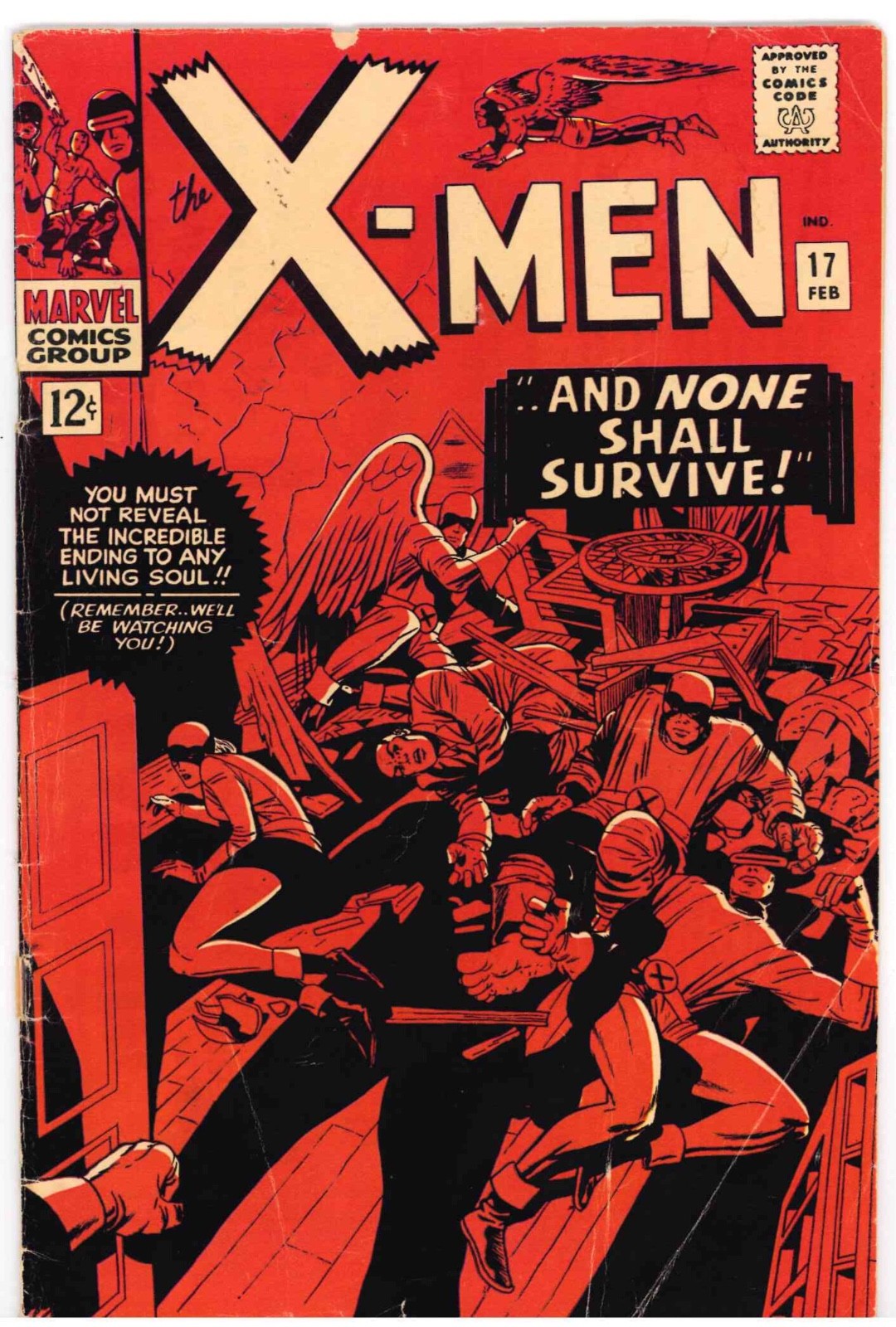 X-MEN # 17 - STAN LEE STORY / JACK KIRBY COVER & LAYOUTS MAGNETO APPEARANCE