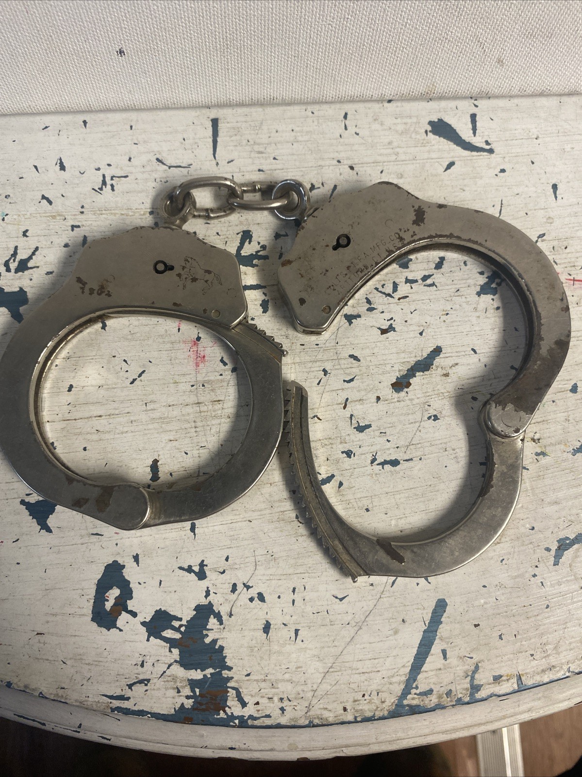 Vintage Colt Police Hand Cuffs 1970s Hartford Connecticut Short Production Run