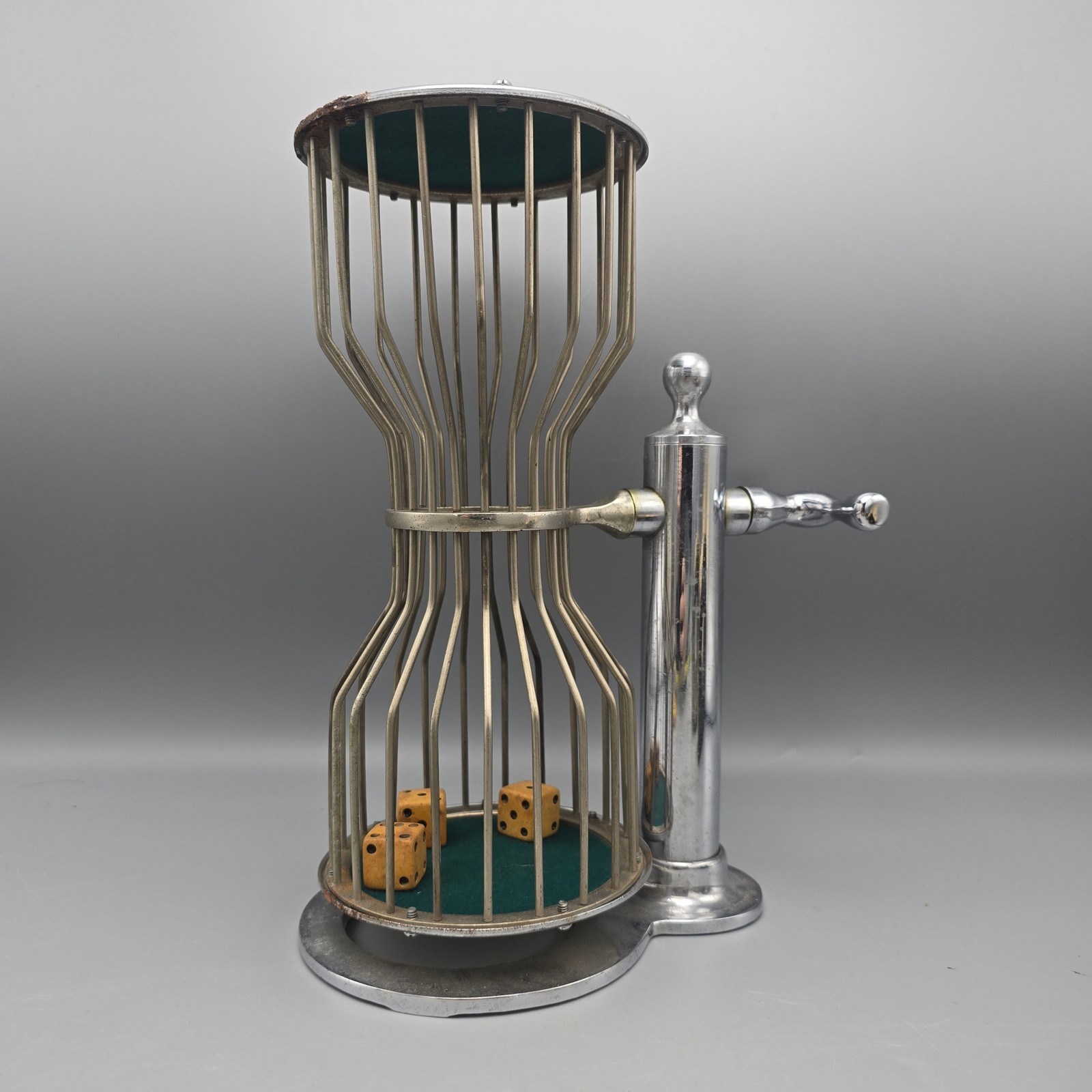 Vintage Chuck-a-luck Birdcage Dice Game