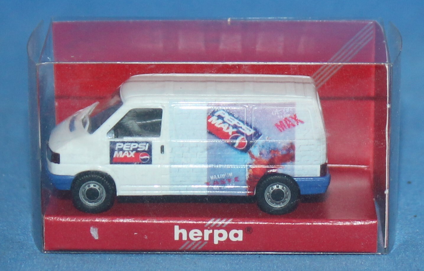 Vintage Herpa Pepsi Max VW T4 Kasten (van) Die Cast 1:87 Scale