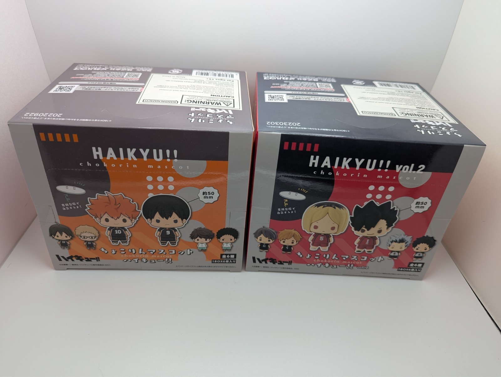 Haikyu Chokorin Mascot Vol. 1 & 2 Set Collectible Toys 2 Boxes Both Sealed/New