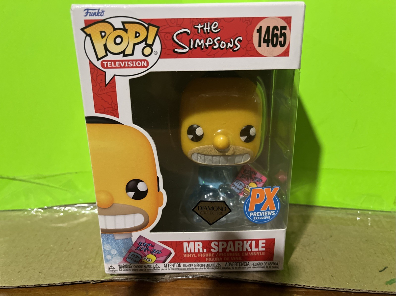 The Simpsons Mr Sparkle Funko Pop Diamond Collection Vinyl Figure #1465 The Simpsons Mr Sparkle Funko Pop Diamond Collection Vinyl Figure #1465