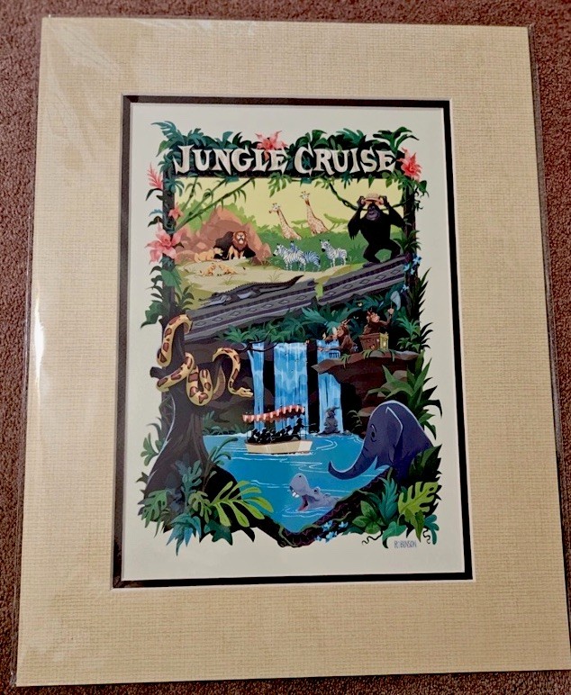 Disney Parks Bill Robinson Jungle Cruise Print The Backside If Water 14x18”