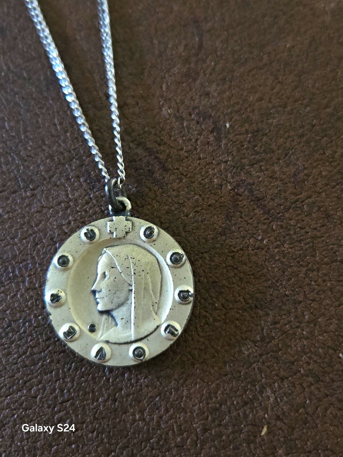 Vintage .925 Sterling Silver Mary 