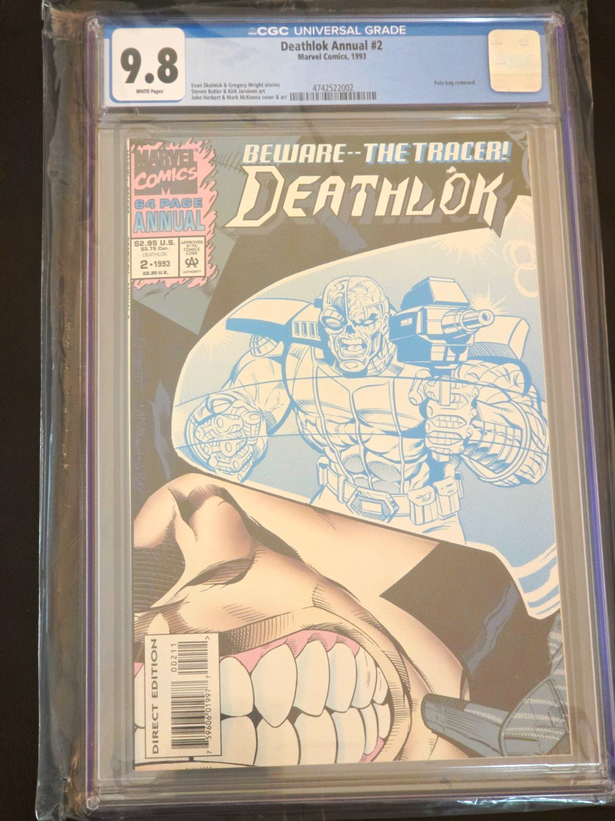 Deathlok Annual #2 CGC 9.8 (4742522002) White Pages Marvel Comics 1993