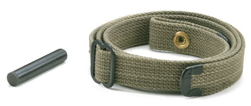 USGI WW2 .30 M1 Carbine Sling and Oiler Dark OD Green USGI WW2 .30 M1 Carbine Sling and Oiler Dark OD Green