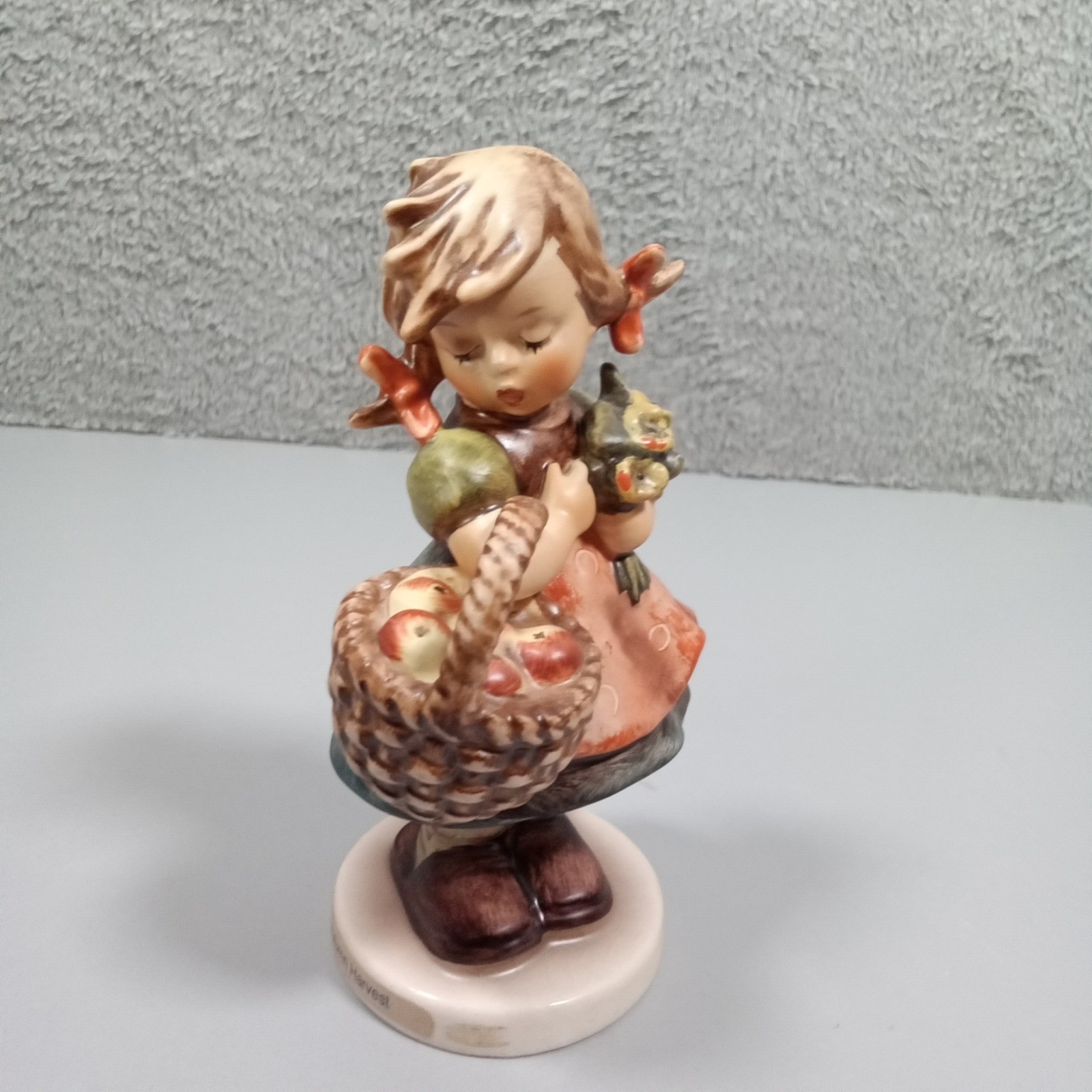 Goebel Hummel Autumn Harvest 355 Girl with Apple Basket Figurine W Germany TMK6