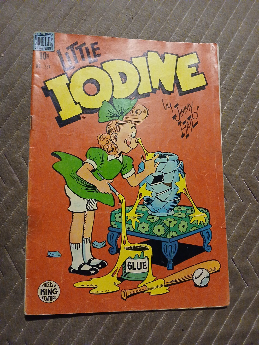 Four Color Comics #224 Dell 1949 Golden Age 1st First Appearance Little Iodine Four Color Comics #224 Dell 1949 Golden Age 1st First Appearance Little Iodine