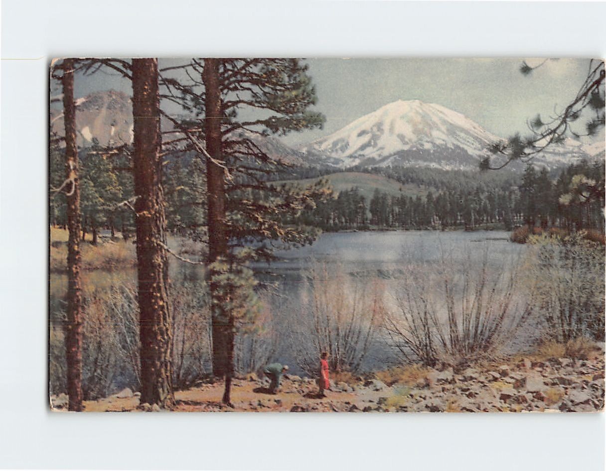 Postcard Impressive Lassen Peak, California