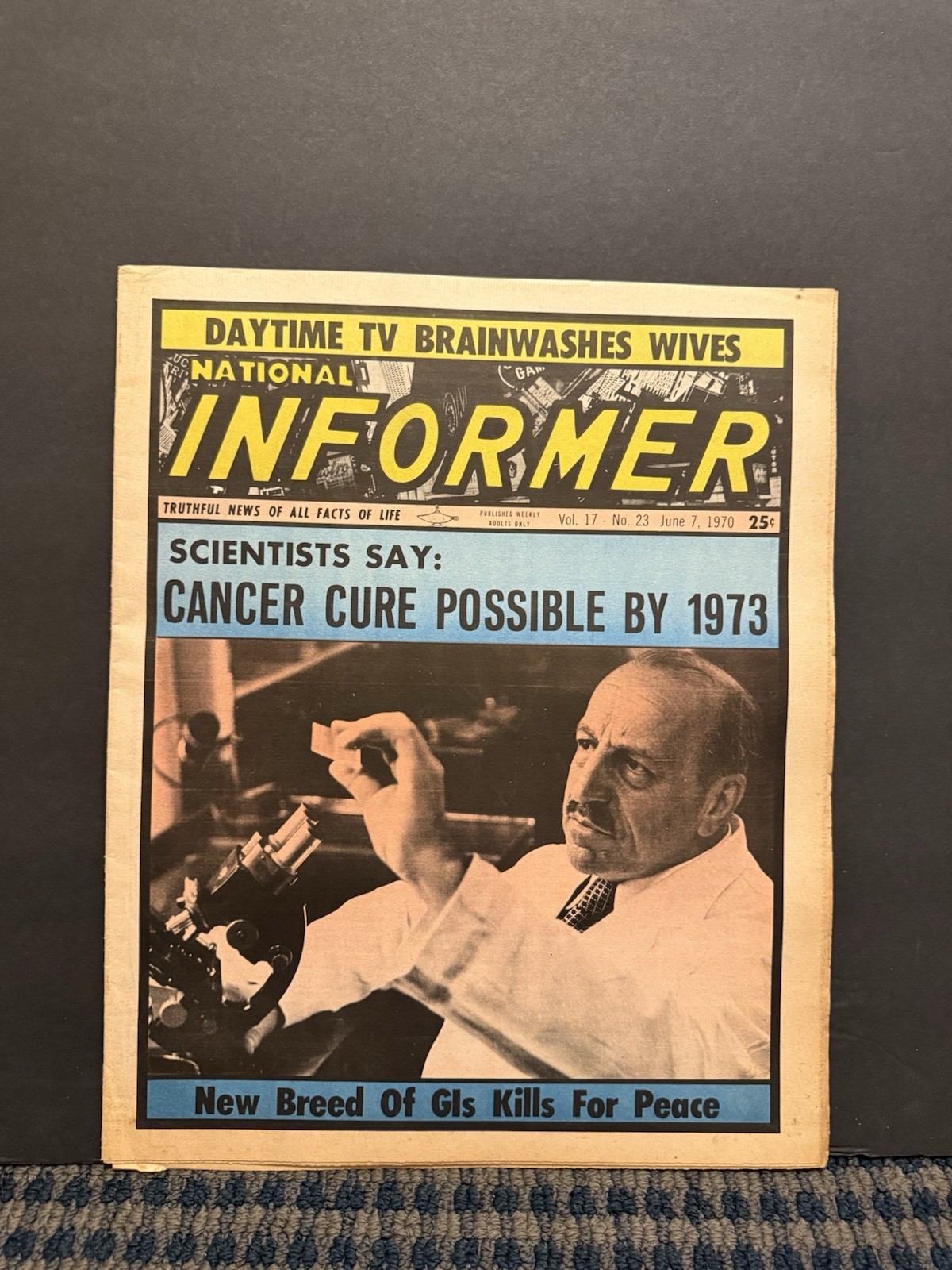 1970 June 7th National Informer Newspaper, Cancer Cure, Brigitte Bardot (VRN10C 1970 June 7th National Informer Newspaper, Cancer Cure, Brigitte Bardot (VRN10C
