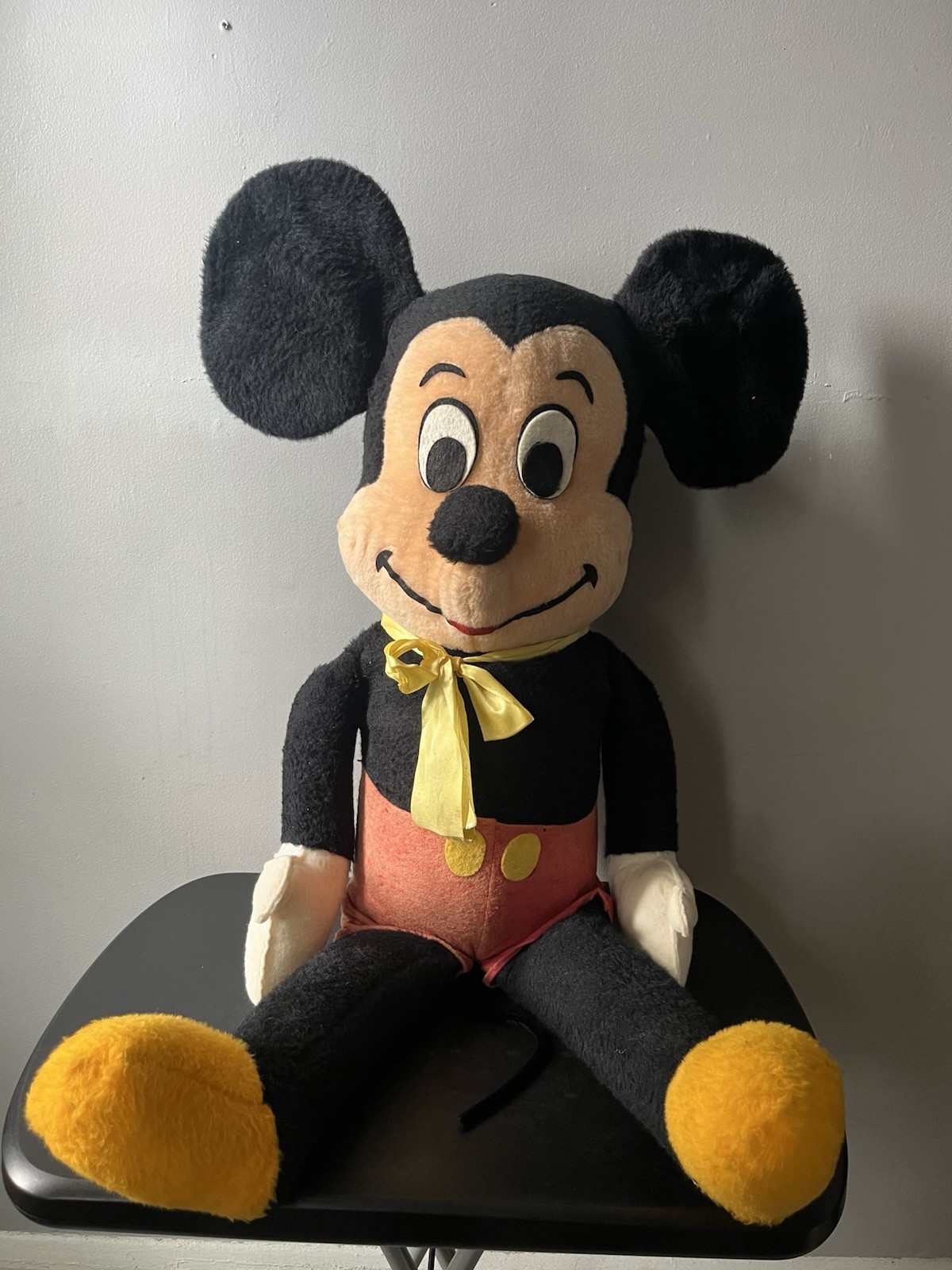 1960 VTG RARE Mickey Mouse 3ft Plush Official Walt Disney California Stuffed Toy
