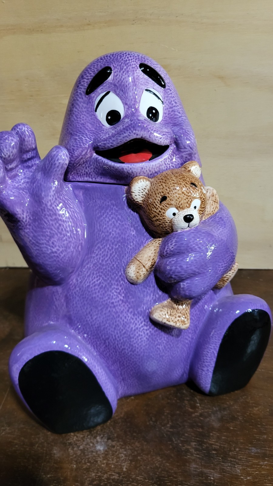 Vintage 1997 McDonald's Grimace cookie jar