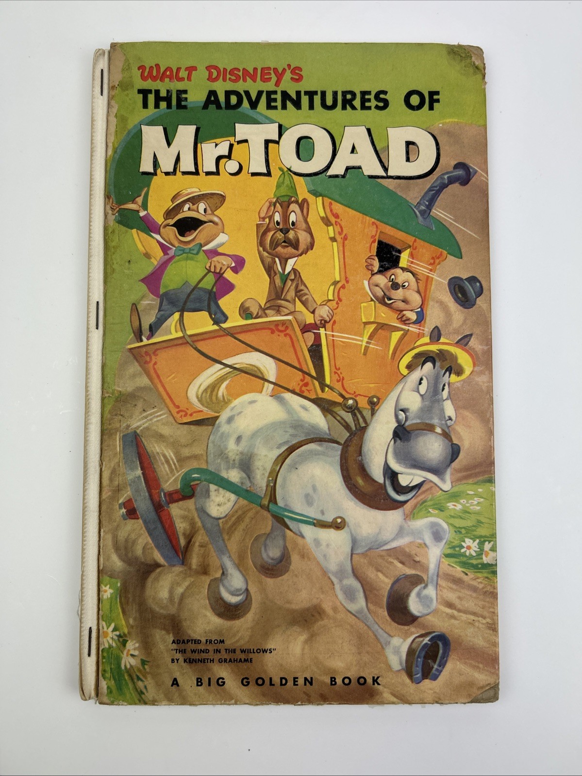 Vintage 1949 Walt Disney Adventures of Mr Toad Big Golden Book Hardcover Disney Vintage 1949 Walt Disney Adventures of Mr Toad Big Golden Book Hardcover Disney