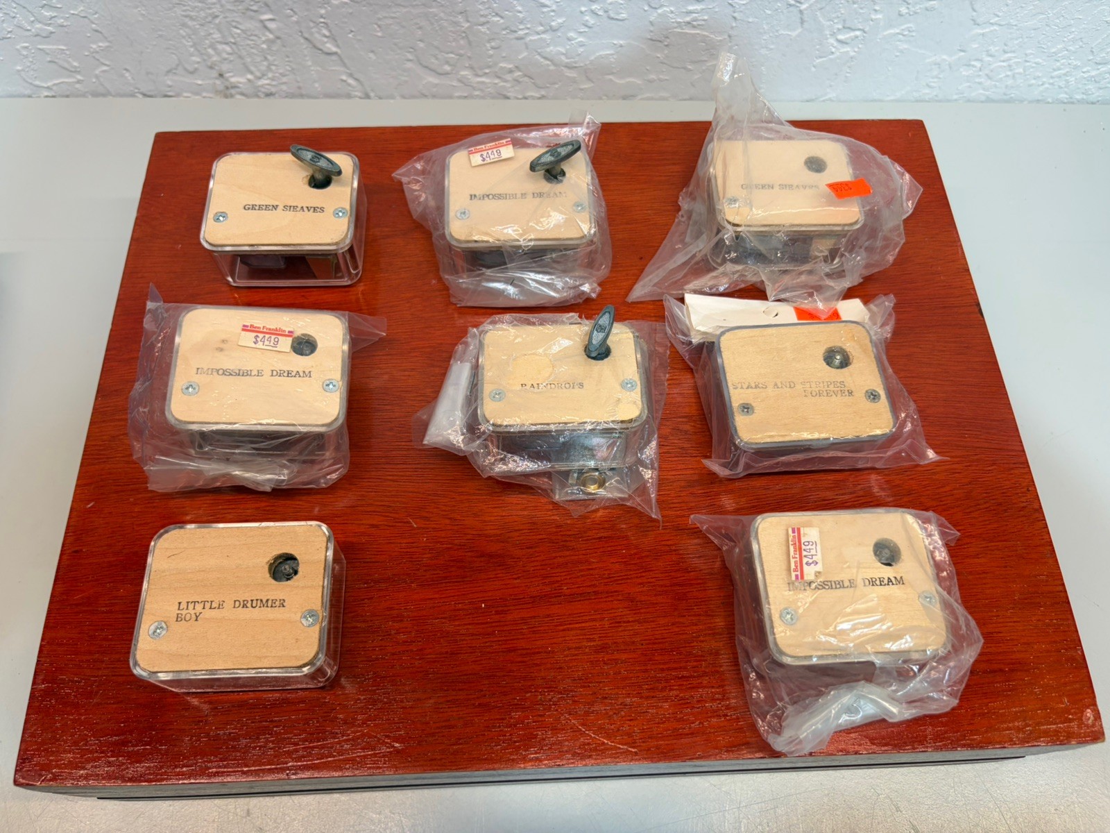Vintage Sankyo Japan Clear Music Box Replacement Movements - 8pc Craft Lot